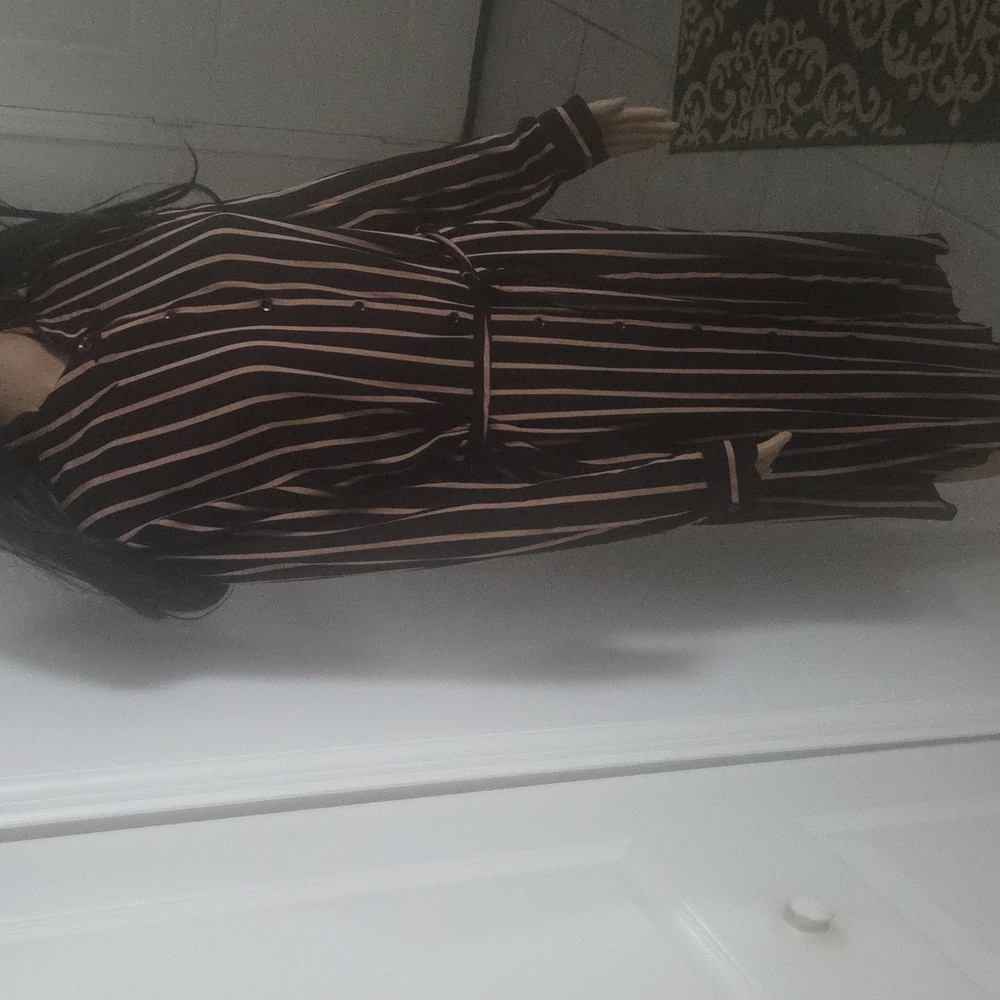 Charlotte Russe Shirt Dress NWOT L - Picture 3 of 8